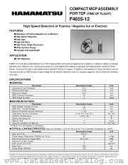 F4655-12 datasheet pdf Hamamatsu Corporation