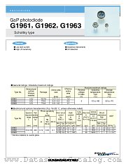 G1963 datasheet pdf Hamamatsu Corporation