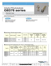 G8376 datasheet pdf Hamamatsu Corporation