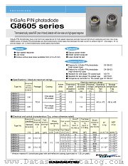 G8605-23 datasheet pdf Hamamatsu Corporation