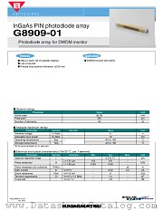 G8909 datasheet pdf Hamamatsu Corporation