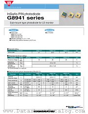 G8941-02 datasheet pdf Hamamatsu Corporation