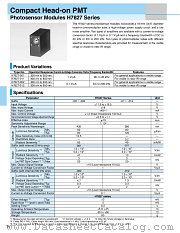 H7827 datasheet pdf Hamamatsu Corporation