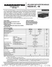 H8236-40 datasheet pdf Hamamatsu Corporation