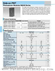 H8249-102 datasheet pdf Hamamatsu Corporation