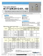 K3413-01 datasheet pdf Hamamatsu Corporation