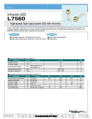 L7560 datasheet pdf Hamamatsu Corporation
