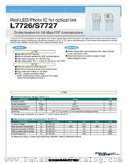 L7726 datasheet pdf Hamamatsu Corporation