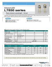 L7850-01 datasheet pdf Hamamatsu Corporation