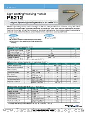 P8212 datasheet pdf Hamamatsu Corporation