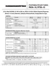 R758-10 datasheet pdf Hamamatsu Corporation