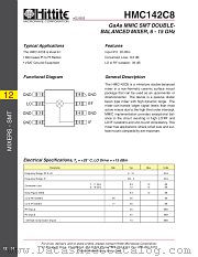 HMC142C8 datasheet pdf Hittite Microwave Corporation