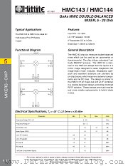 HMC143 datasheet pdf Hittite Microwave Corporation