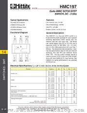 HMC197 datasheet pdf Hittite Microwave Corporation