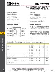 HMC232C8 datasheet pdf Hittite Microwave Corporation
