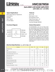 HMC287MS8 datasheet pdf Hittite Microwave Corporation