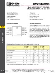 HMC316MS8 datasheet pdf Hittite Microwave Corporation
