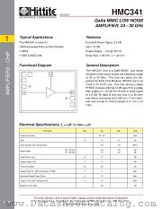 HMC341 datasheet pdf Hittite Microwave Corporation