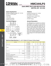 HMC344LP3 datasheet pdf Hittite Microwave Corporation