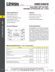 HMC346C8 datasheet pdf Hittite Microwave Corporation