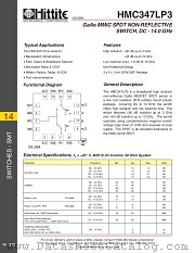 HMC347LP3 datasheet pdf Hittite Microwave Corporation