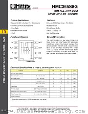 HMC365S8G datasheet pdf Hittite Microwave Corporation