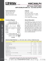 HMC368LP4 datasheet pdf Hittite Microwave Corporation