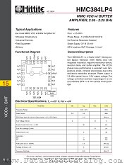 HMC384LP4 datasheet pdf Hittite Microwave Corporation