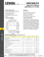 HMC388LP4 datasheet pdf Hittite Microwave Corporation