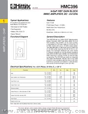 HMC396 datasheet pdf Hittite Microwave Corporation