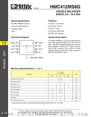 HMC412MS8G datasheet pdf Hittite Microwave Corporation