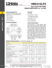 HMC415LP3 datasheet pdf Hittite Microwave Corporation