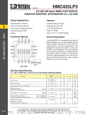 HMC425LP3 datasheet pdf Hittite Microwave Corporation