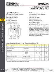 HMC433 datasheet pdf Hittite Microwave Corporation