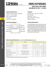 HMC437MS8G datasheet pdf Hittite Microwave Corporation
