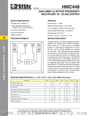 HMC448 datasheet pdf Hittite Microwave Corporation