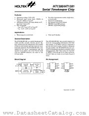 HT1380 datasheet pdf Holtek Semiconductor