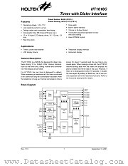 HT1616C datasheet pdf Holtek Semiconductor