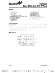 HT27C020 datasheet pdf Holtek Semiconductor
