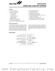 HT27LC512 datasheet pdf Holtek Semiconductor