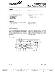 HT6221 datasheet pdf Holtek Semiconductor