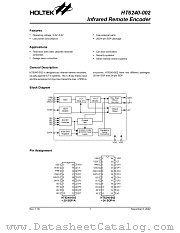 HT6240-002 datasheet pdf Holtek Semiconductor