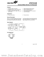 HT6751B datasheet pdf Holtek Semiconductor