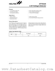 HT7022A datasheet pdf Holtek Semiconductor