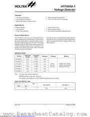 HT7027A-1 datasheet pdf Holtek Semiconductor
