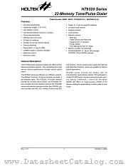 HT9320K datasheet pdf Holtek Semiconductor