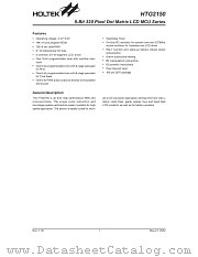 HTG2150 datasheet pdf Holtek Semiconductor
