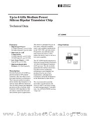 AT-42000-GP4 datasheet pdf Agilent (Hewlett-Packard)