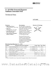 ATF-26836-TR1 datasheet pdf Agilent (Hewlett-Packard)