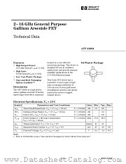ATF-26884-STR datasheet pdf Agilent (Hewlett-Packard)